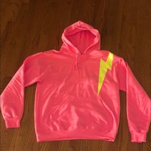 Pink Lightning Bold Hoodie